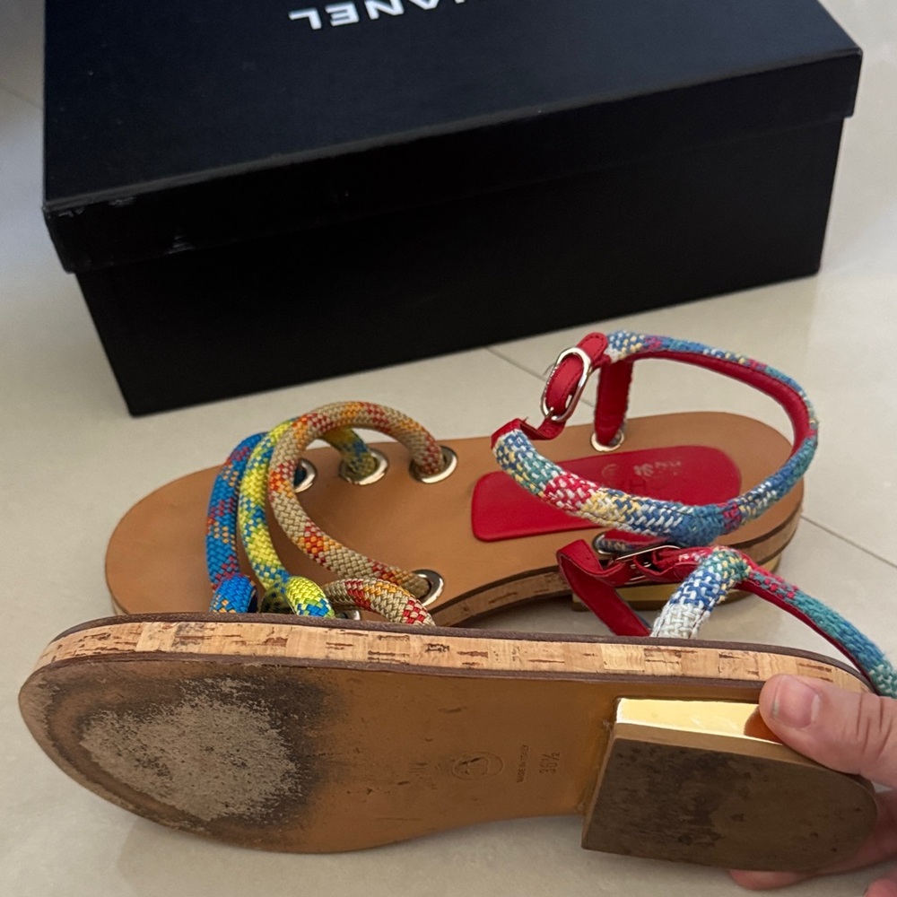 Chanel Women's Colorful Sandals - Picture 3 of 4